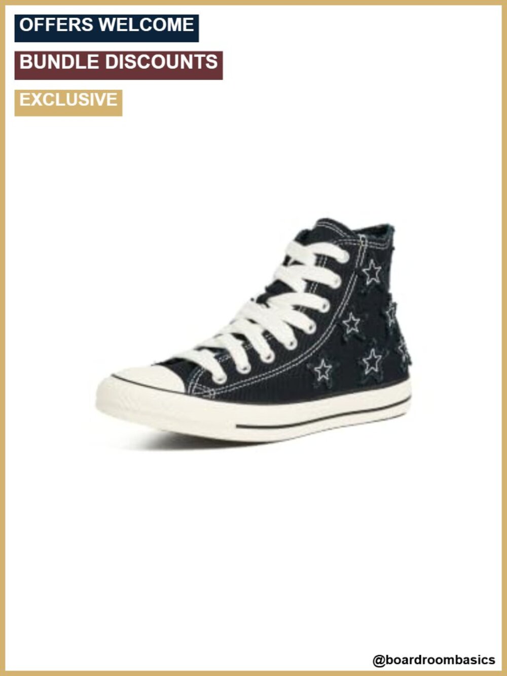 Converse Chuck Taylor All Star Distressed Stars Canvas High-Top Sneakers